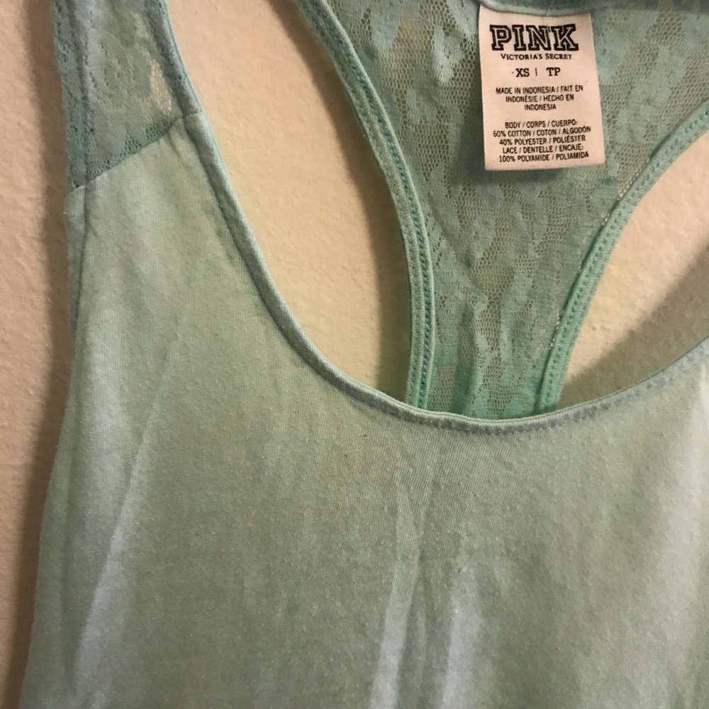 PINK // Lace, RazorBack Tank. - Picture 3 of 3